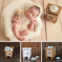 newborn baby photography prop mini tea table and tea set photo studio creative accessories infant shoot decorations
