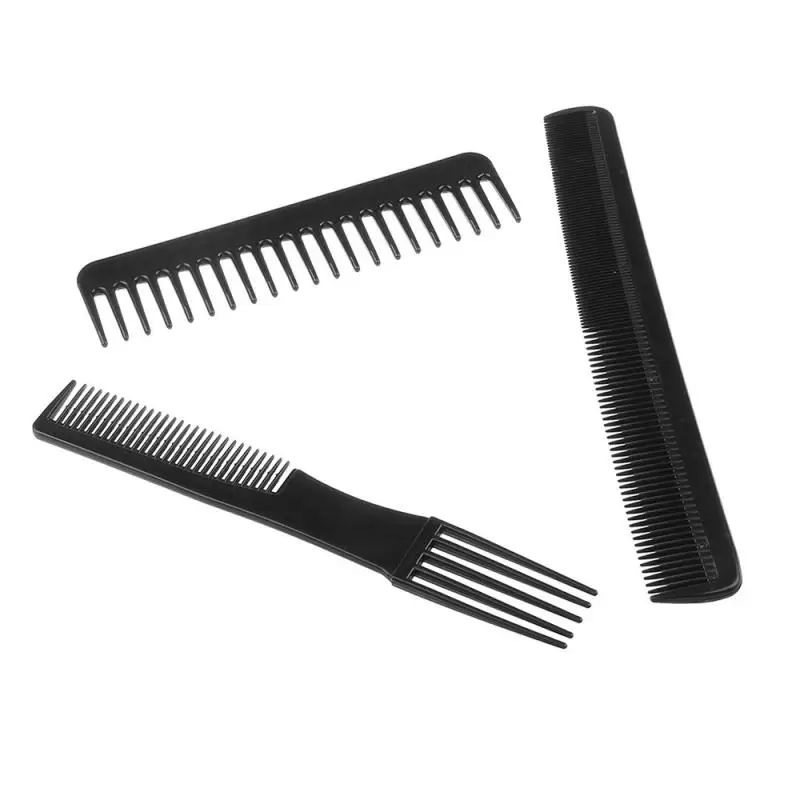 

New Fashion Professional 10 Piece Hair Styling Comb Set Professional Black Hairdressing Brush Barbers Styling Beauty Appliances