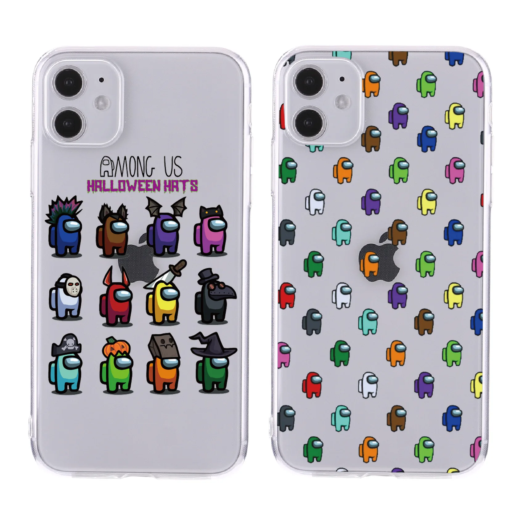 

Game Discord Among Us Iphone 12 Pro Case Luxury Clear Phone Bumper Coque Iphone 11 Case Women Men X XS Max XR 6 8 7 Plus Cover