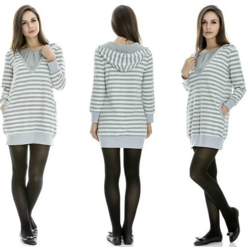 Одежда для грудного вскармливания осенне зимняя блузка модный джемпер с