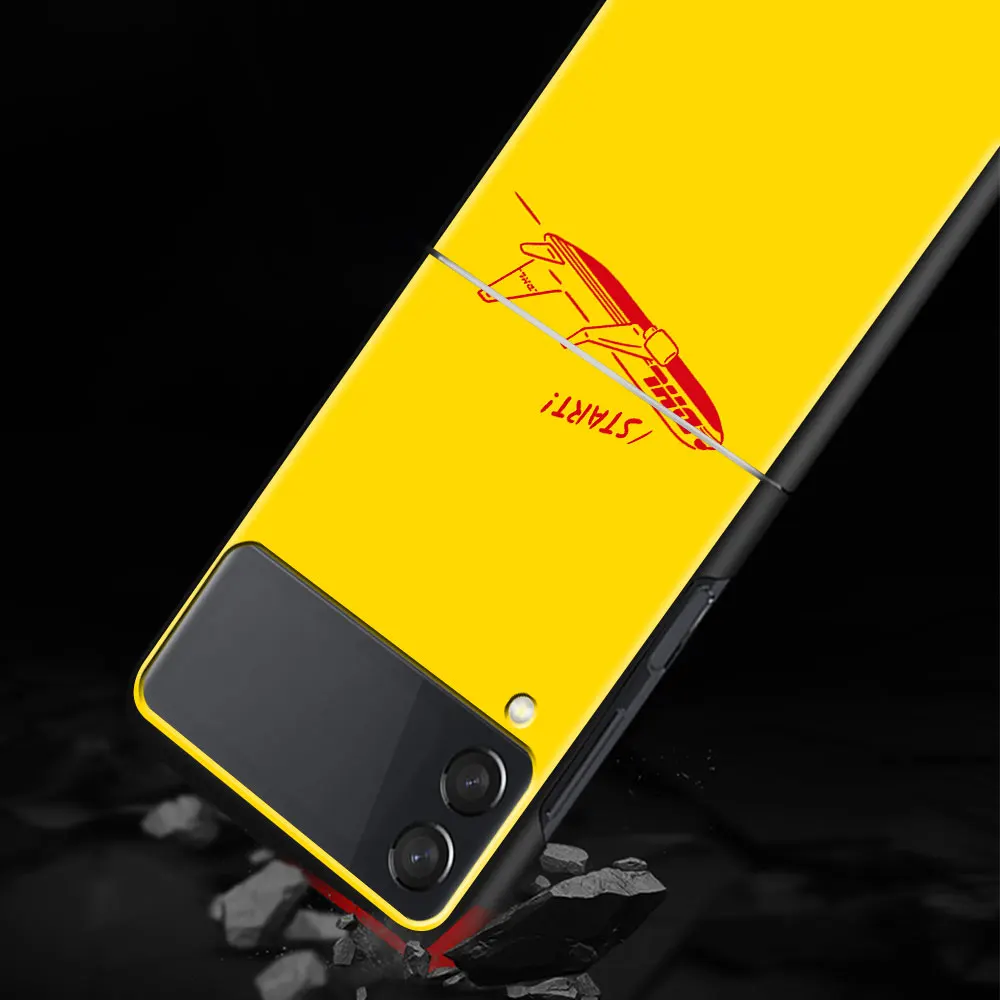 Чехол-книжка для Samsung Galaxy Z Flip 3 5G ZFlip3 жесткий ударопрочный чехол из поликарбоната
