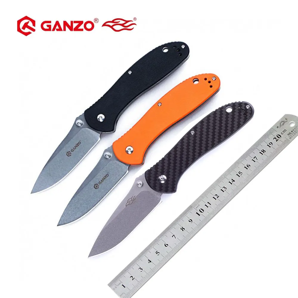 Складной нож Ganzo G7392 Firebird F7392 G7392P F7392P 58 60HRC 440C G10 или ручка из углеродного волокна