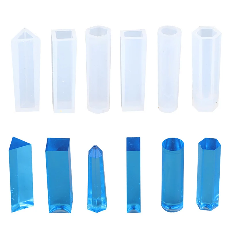 3 шт. прозрачные силиконовые подвески для ювелирных изделий в виде цилиндра | Дом