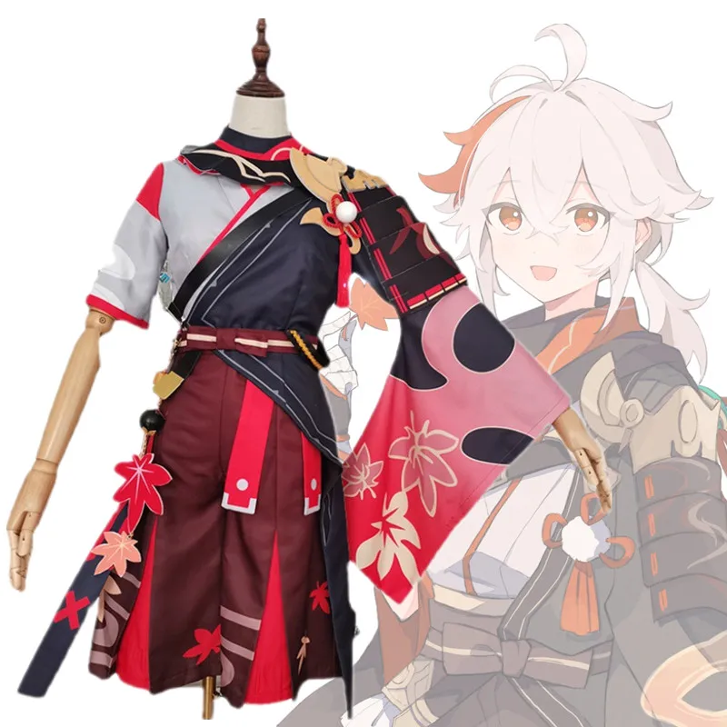 

Game Genshin Impact Kaedehara Kazuha Cosplay Costumes Set Cloak Top Pants Accessories Suit Adult Unisex Clothing