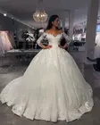 Винтажные Свадебные платья с открытыми плечами, новинка 2020, длинное свадебное платье с длинным рукавом и V-образным вырезом, Драпированное замком