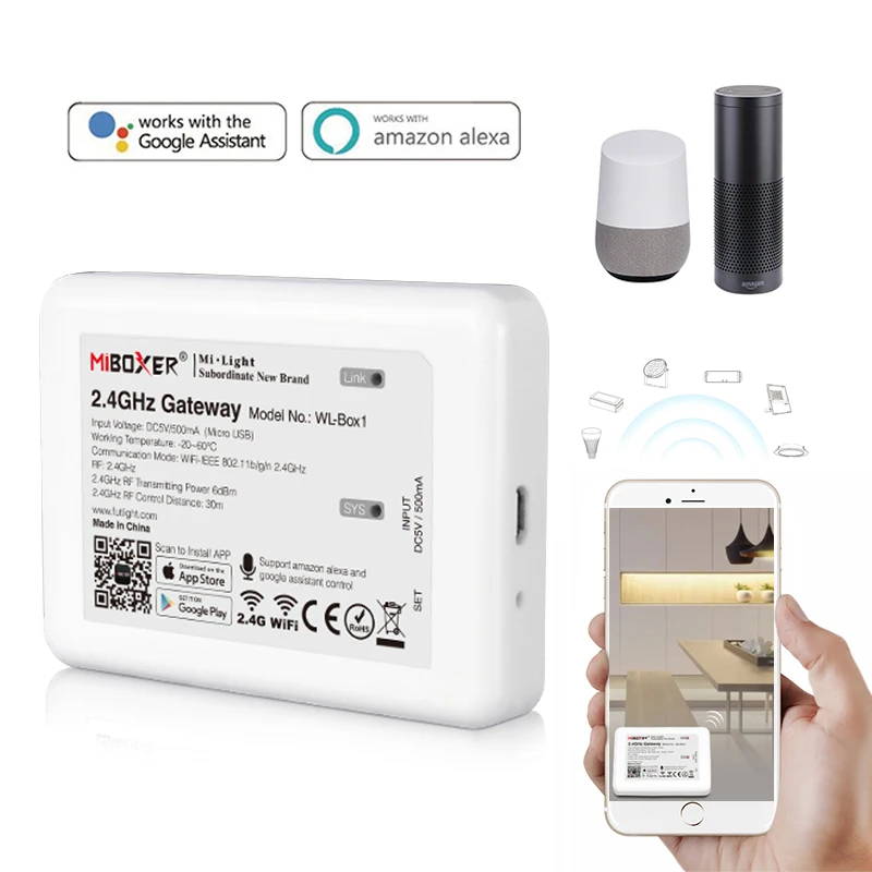 Новый профессиональный MiBOXER Milight WL IBOX1 2 4G WiFi светодиодный блок управления