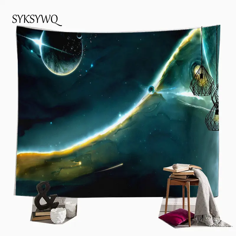 

galaxy planet tapestry trippy bohemian wall decor carpet polyester fabric wall tapestry psychedelic