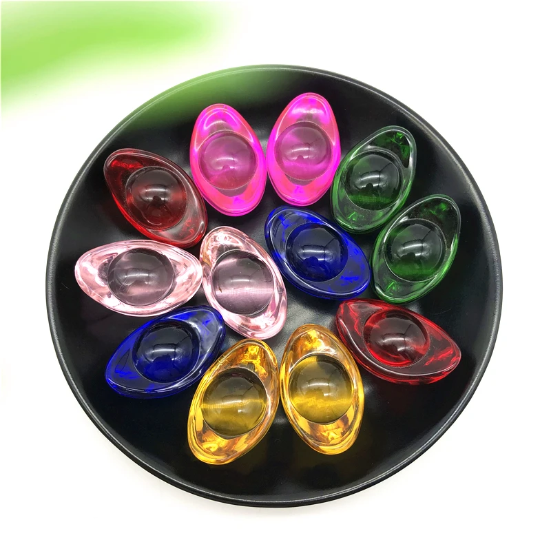 1 шт. китайский стиль фэн шуй красочные красные желтые синие зеленые стеклянные