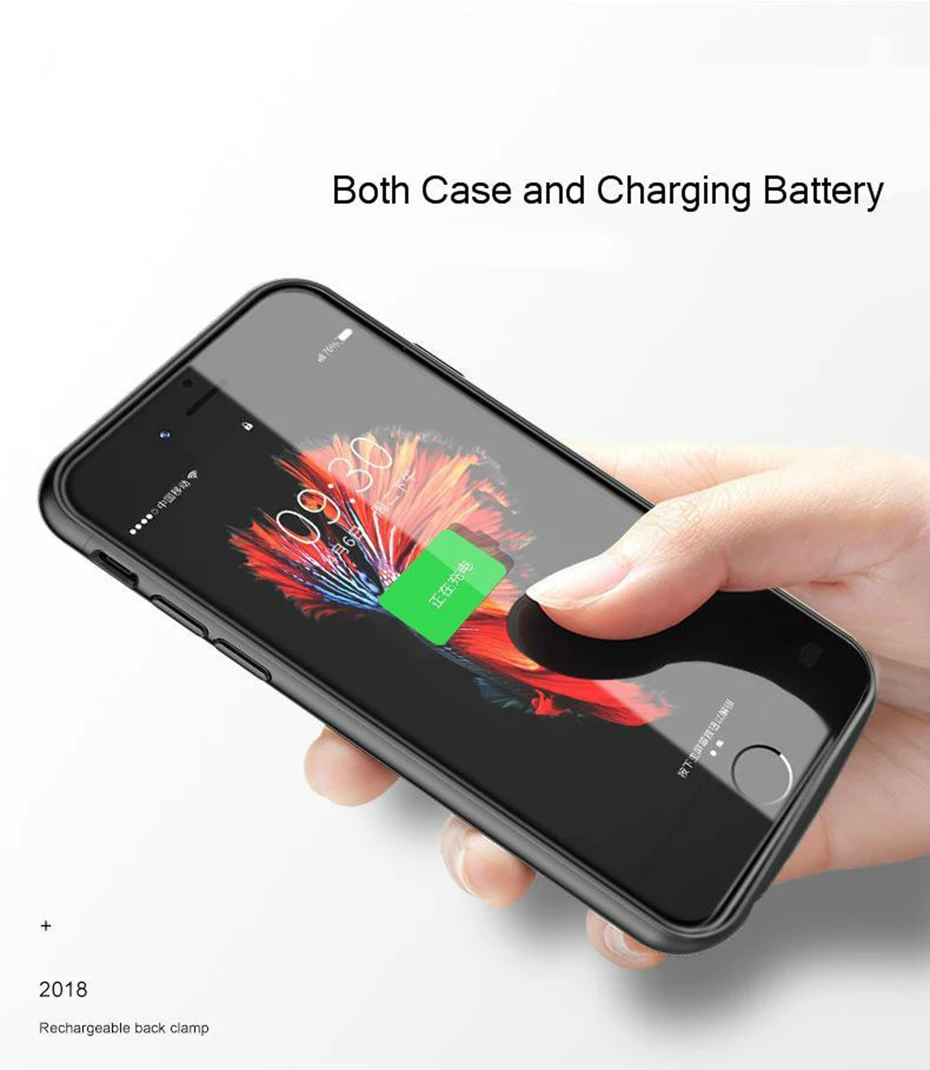 Аккумулятор Чехол для Iphone 6 6s 7 8 4000/5500mah зарядное устройство для Iphone 6 6s 7 8 Plus тонкий внешний пакет резервного копирования Чехол