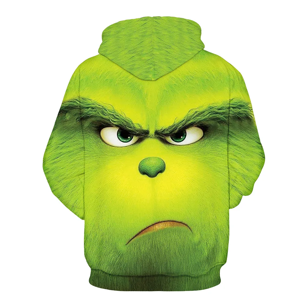 

Men's green hoodie Printed casual hoodie Winter Hood green monster hoodie2020