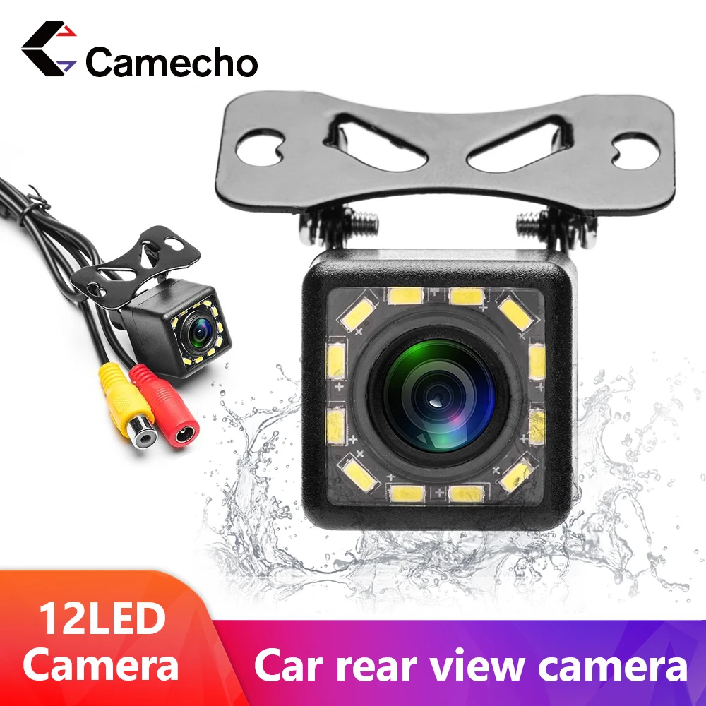 Автомобильная камера заднего вида Camecho 12 Светодиодный ночное видение монитор для