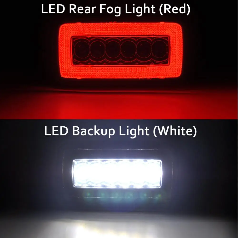 2 шт. для Mercedes Benz G-Class W463 G500 G550 G55 AMG 2-в-1 автомобильный задний бампер светодиодный