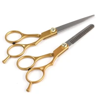 professional 6 0 inch stainless steel barber hair cutting thinning scissor shears hairdressing set