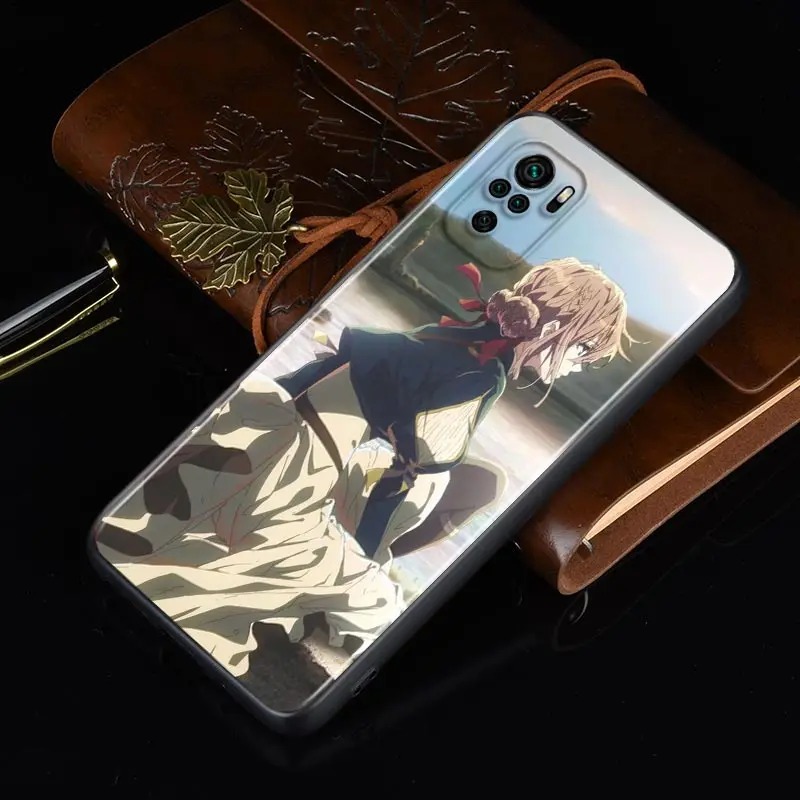 

Silicone Cover Violet Evergarden Anime For Xiaomi Redmi Note 10 10S 9T 9S 9 8T 8 7 7S 6 5A 5 4 4X 5G Pro Max Phone Case