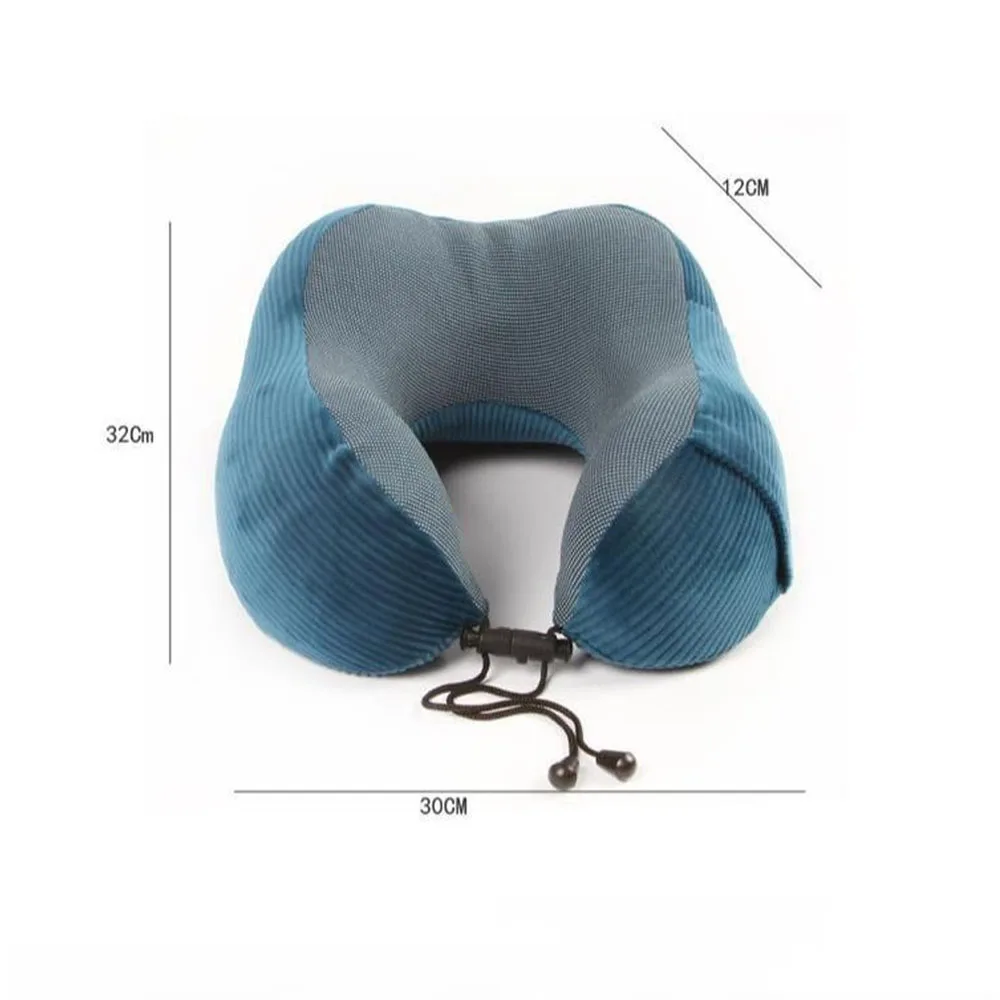 1Pcs U Shaped Memory Foam Neck Pillows Soft Slow Rebound Space Travel Pillow Solid Cervical Healthcare Bedding | Дом и сад
