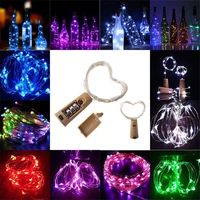 2021 christmas lights wine bottle stopper led copper wire light string new year 2022 holiday party wedding decoration home decor