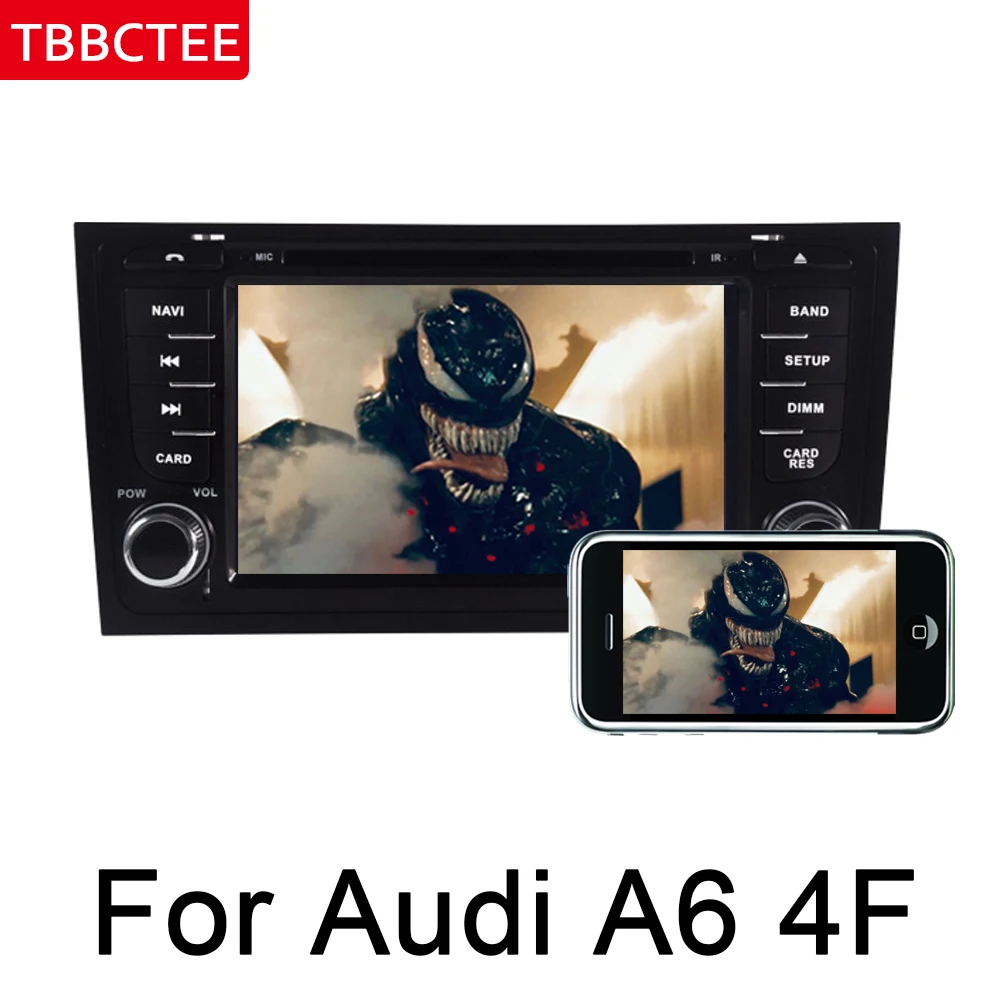 Мультимедийный плеер для Audi A6 S6 RS6 4B 4F 1998 ~ 2006 MMI Android автомобильный мультимедийный