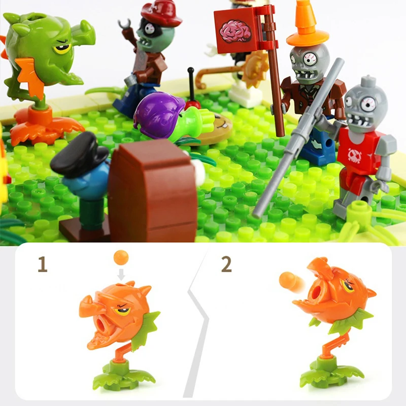 Bloques de construcci&oacute;n de figuras de acci&oacute;n de zombies, juguetes de bloques de construcci&oacute;n, Juguetes-1