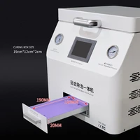 lamination defoaming integrated machine oca vacuum curved screen lamination machine for tablet phones with uv curing box