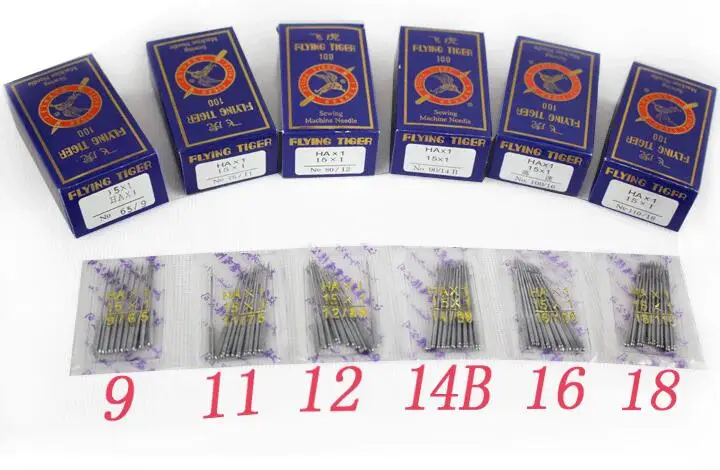 Высокое качество 10 шт HA x 1130/705H 15x1 иглы размер #9 #11 #12 #14 #16 #18 для singer brother bernina pfaff elna