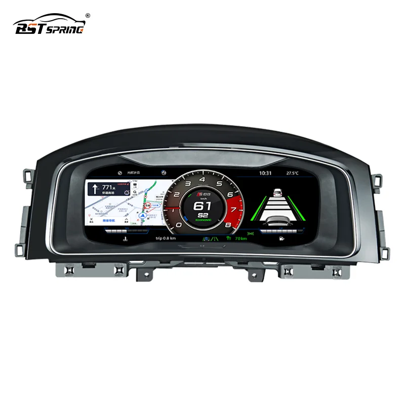 Online Auto Tacho 12,3 Zoll Linux System Dashboard Für Volkswagen VW Auto LCD Instrument Auto Meter