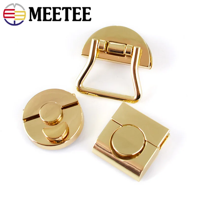 Meetee 2 шт. металлический замок для сумки застежка твист пряжки DIY Сумочка Кошелек