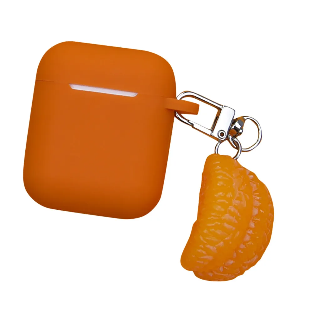 Силиконовый чехол для наушников защитный с защитой от потери Apple AirPods зарядный