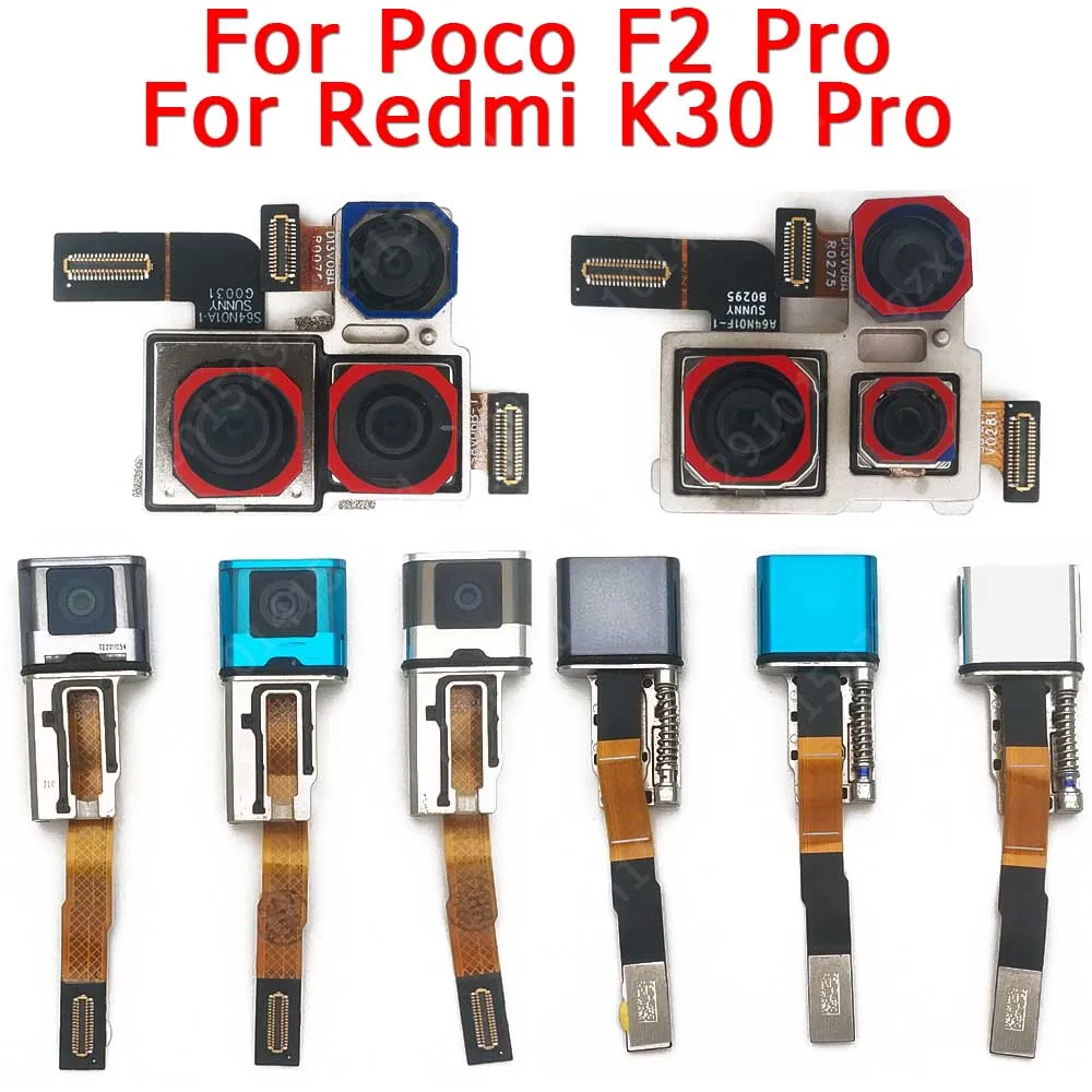 C&aacute;mara Frontal y trasera Original para Xiaomi Mi Poco F2 Pro, PocoF2, F2Pro, Redmi K30, m&oacute;dulo de c&aacute;mara Frontal para selfies-0