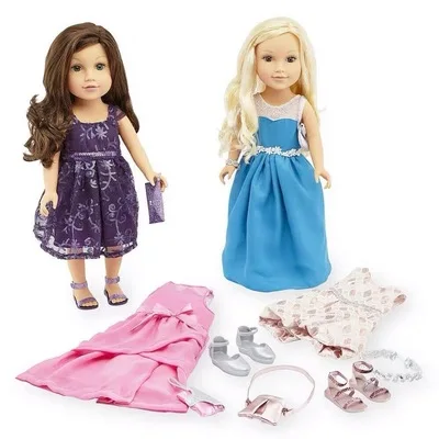 

Американская кукла для девочки, 45 см, 18 дюймов, кукла для путешествий для девочки, оригинальное платье, костюм, платье, повседневная одежда, а...