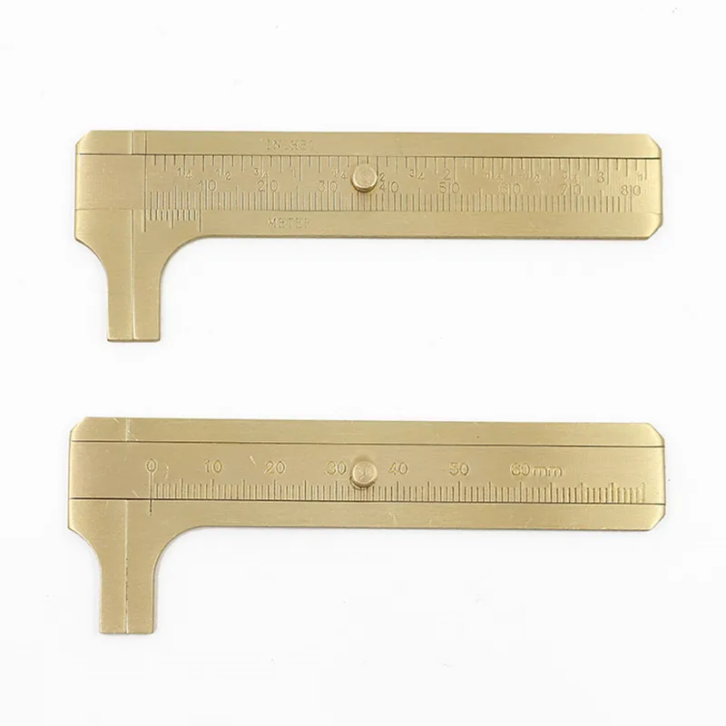 Мини латунные раздвижные Штангенциркули линейка микрометр измерительные