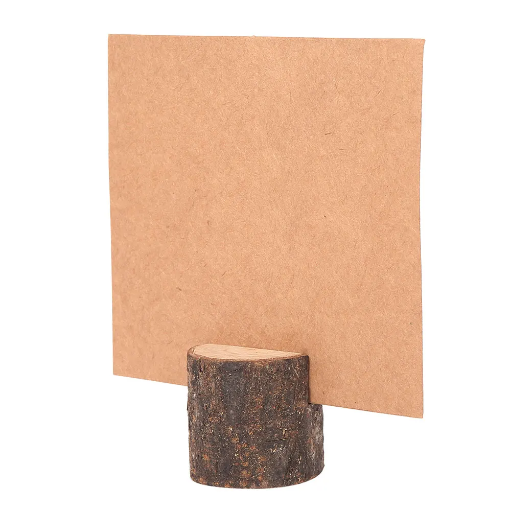 20 шт./партия деревянная ворсовая карточка с именем и местом держатели для