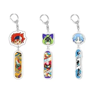 anime sk8 the infinity key chains reki kyan langa hasegawa cosplay cartoon props accessories badge acrylic keychain pendant