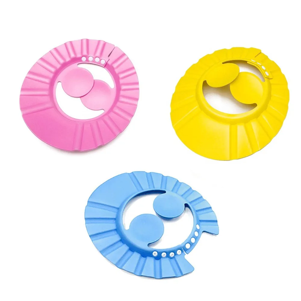 Регулируемая Детская кепка от шампуня безопасная шапочка для купания защитная