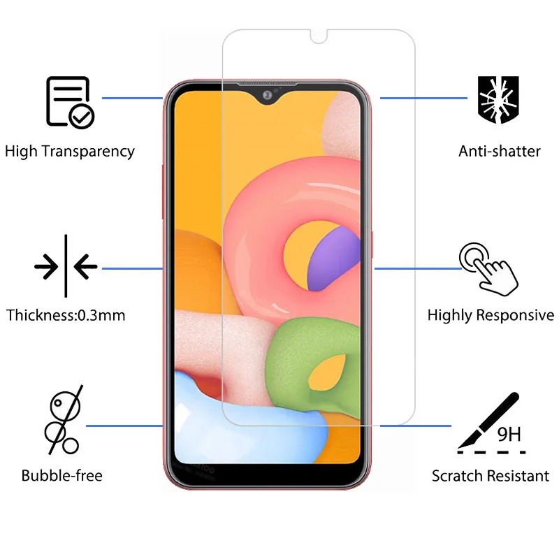 Закаленное стекло для Samsung Galaxy a51 a71 a01 a10 s 1-3 шт. Защитное экрана Samsun m21 a30s a11 a20s a70 50