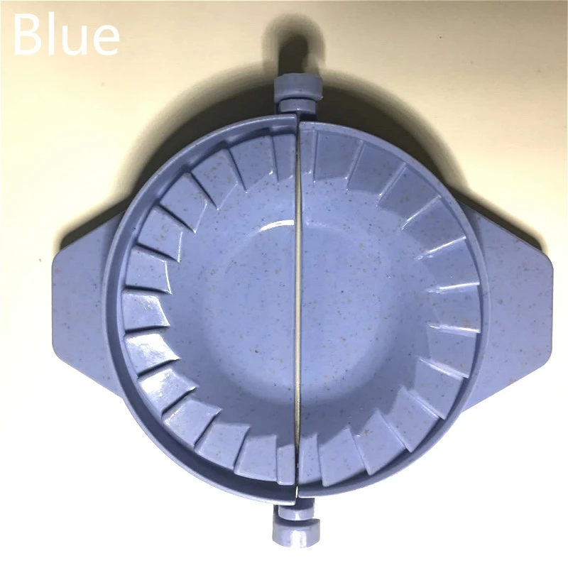 Blue 1 ШТ. Пластиковые DIY Клецки Чайник Плесень Устройство Ручной Тесто Пресс Jiaozi Инструмент Пельмени Равиоли Кондитерские Инструменты Кухонные Принадлежности h5 1 ШТ - Цвет: Blue