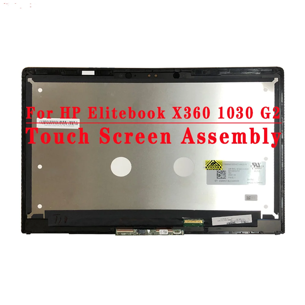 

P/N 918023-N32 13.3 inch Lcd Screen Assembly With Touch For HP Spectre Pro X360 G2 1030 G2 13.3" FHD LCD Touch Screen Assembly