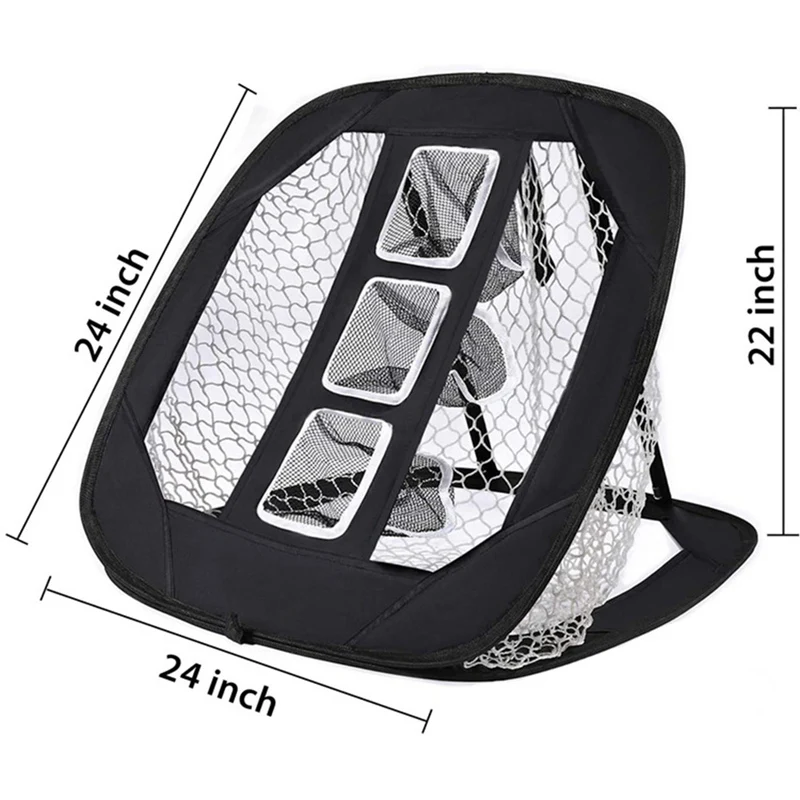 

New Sale Detachable Foldable Golf Chipping Practice Net Lightweight Indoor Outdoor Garden Hitting Pitching Target Training Aids