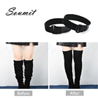 Женские эластичные шнурки для обуви, Невидимые Регулируемые нескользящие, с креплением на ремне, Нескользящие, крепление на осень