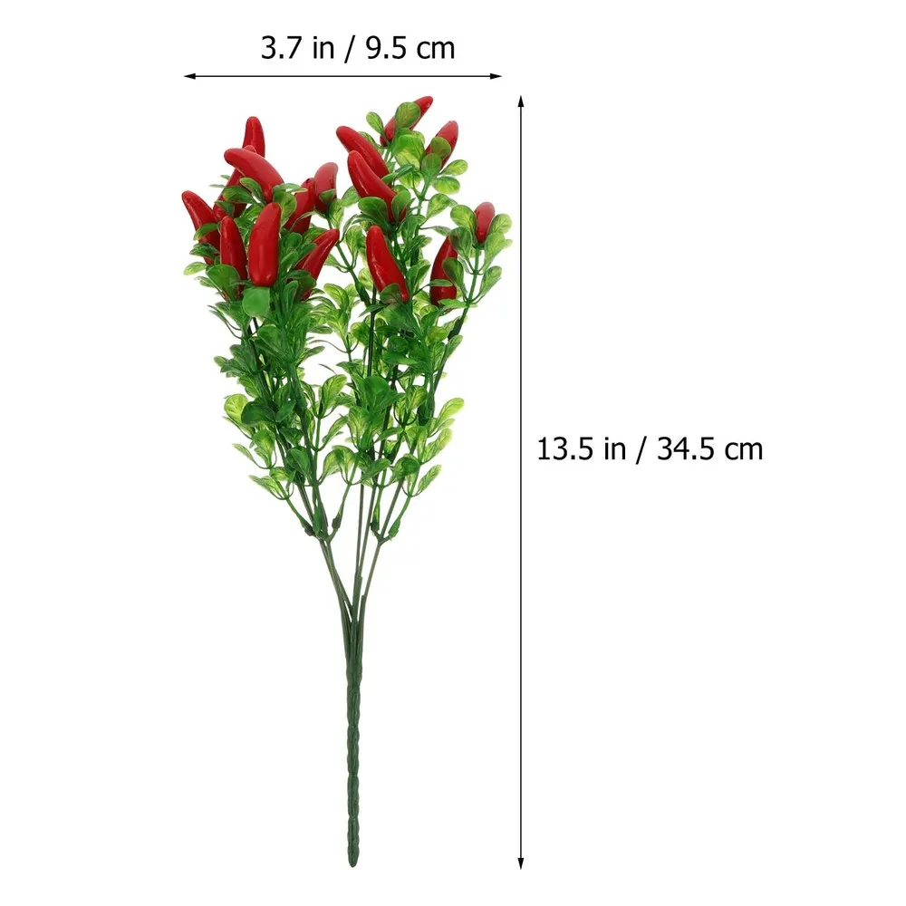

4pcs Simulation Pepper Bouquet Durable Fake Chili Bouquet for Home