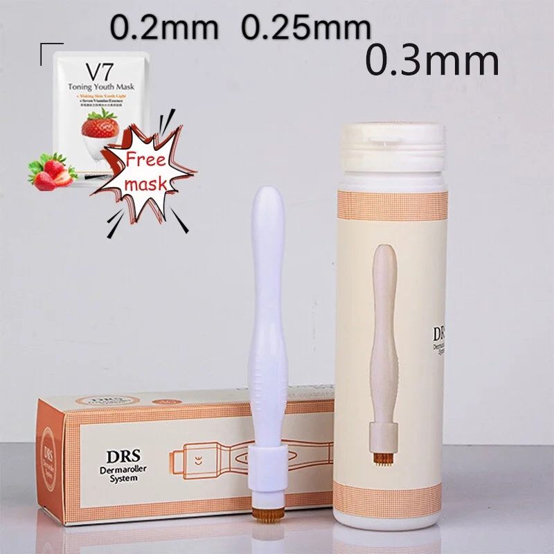 мезороллер для лица с иголками Титановая микроигла роликовый Дерма ролик борода