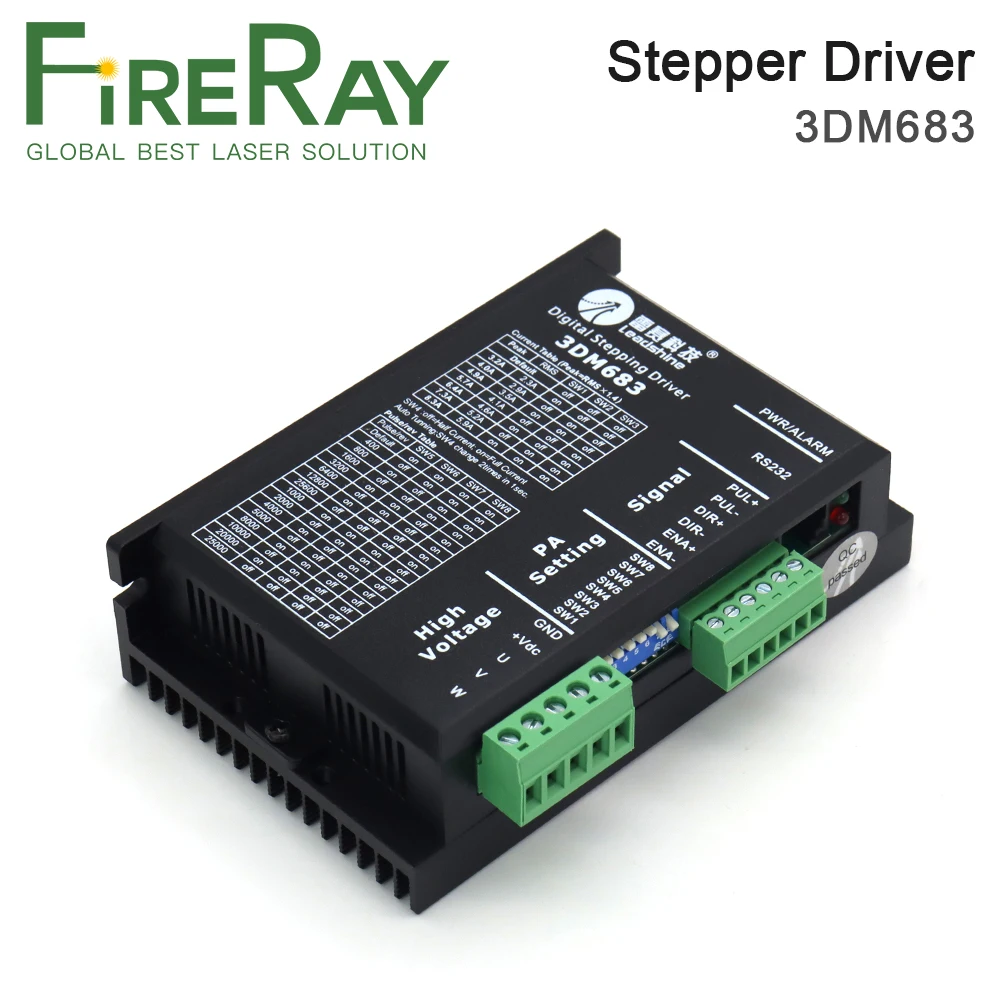 FireRay Leadshine 3 фазы шагового драйвер 3DM683 с 57 серийный Драйвер Шагового
