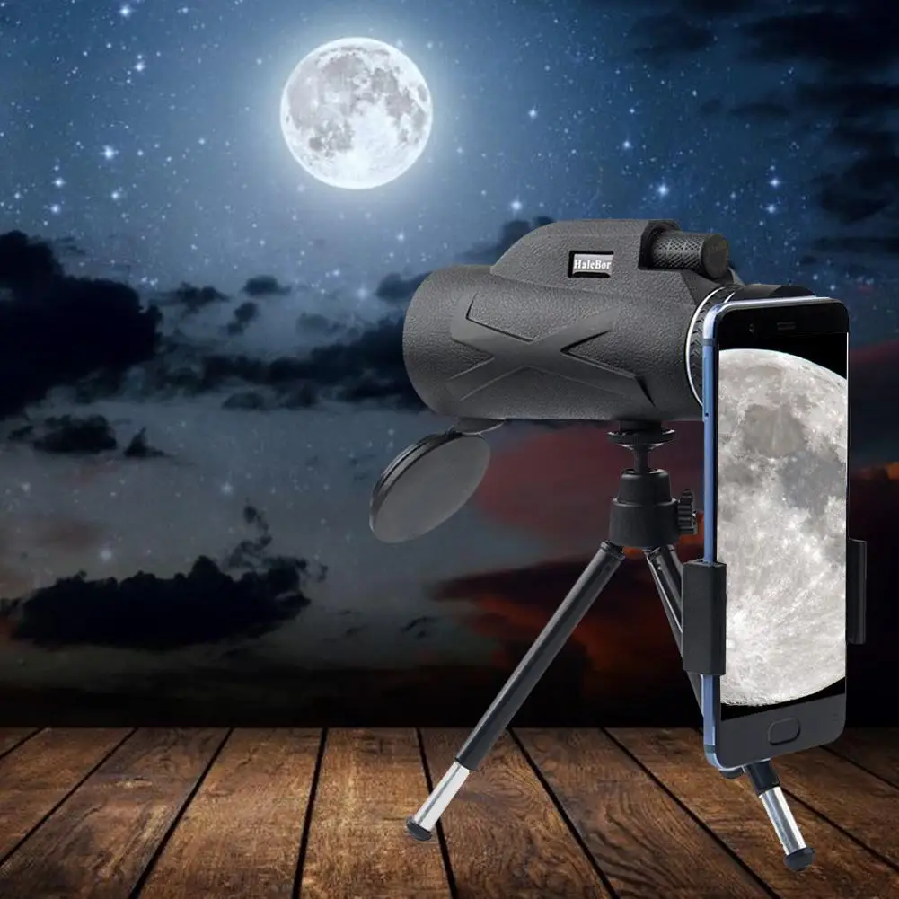 

Портативный монокулярный телескоп с увеличением 80x100, бинокль с увеличением, отличный ручной телескоп, военный профессиональный HD-телескоп ...