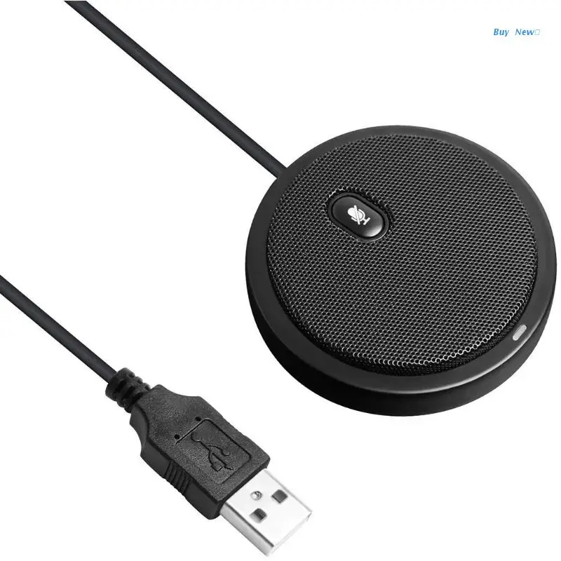 20CE USB Microphone Omni-Directional Condenser Computer 360 Degree Voice Direct Pickup Microphone for Laptop Meeting Business