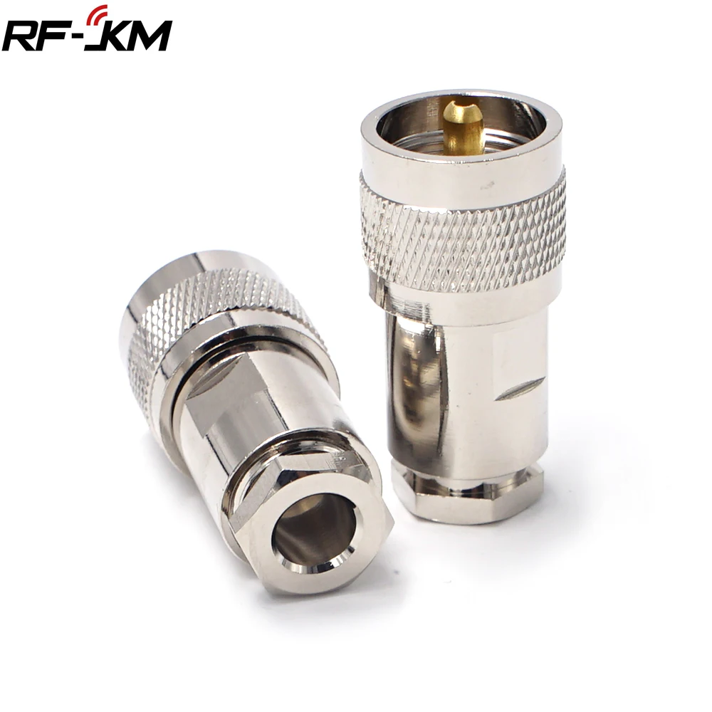 RF адаптеры UHF штекер к коаксиальному кабелю PL259 для LMR300 RG5 RG6 коаксиальный