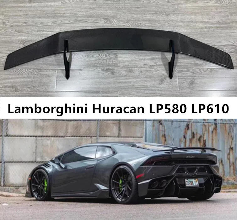 Спойлер для Lamborghini Huracan LP580 LP610 2014-2018 заднее крыло хвост фотоэлемент углеродное