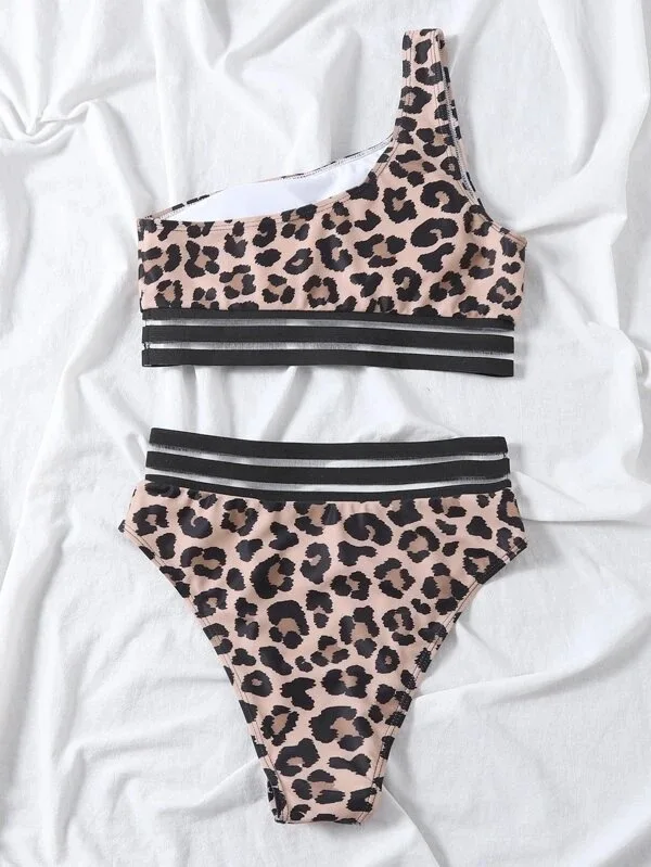 

Women Print Two Pieces Bikini Push-up Swimsuit Swimming Beachwear Sexy Bikinis Brazilian 2021 New Style 2 Pieces Sets Swimwear