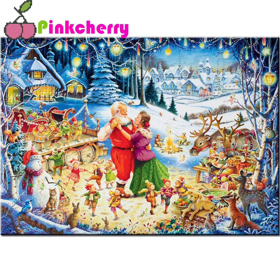 

Набор для алмазной вышивки «Танцующий Санта-Клаус»