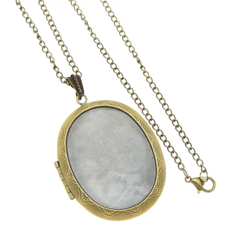 1 шт. медный медальон в винтажном стиле овальной форме с памятью Ювелирное