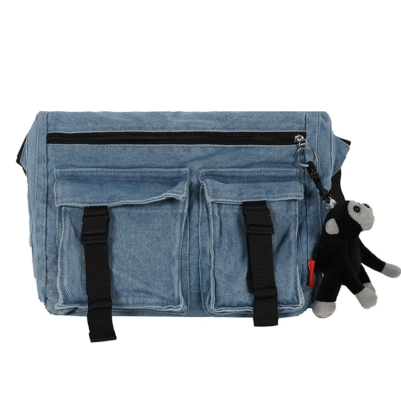 

Crossbody Bags for Women 2020 New Harajuku Denim Messenger Bag for girls Large Capacity Women's Shoulder Bags Torebka Damska