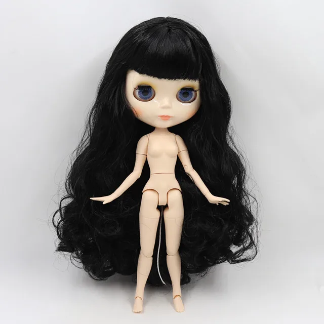 Ледяная фабрика Blyth кукла 1/6 BJD индивидуальные обнаженные тела с белой кожей, глянцевое лицо, подарок для девочки, игрушка - Цвет: BL117 B
